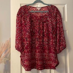 Laura Conrad Paisley Bandana Print Blouse